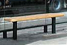 freistehende Sitzbank